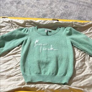 Janie and Jack Light Green Crew Neck Sweater